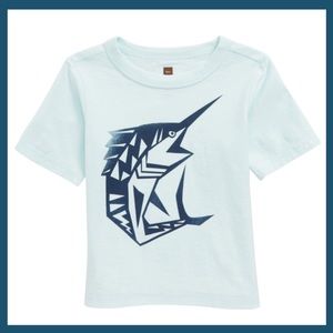 NWT 3-6m tea collection Swordfish graphic tee